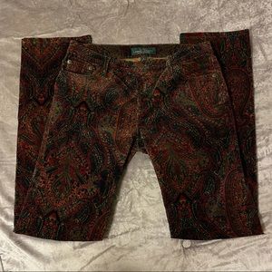 Fall Style Corduroy LRL Straight Leg Pants